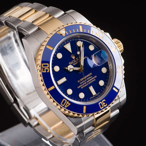 40mm submariner rolex two tone.